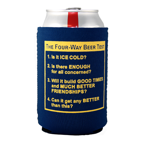 Rotary Neoprene Four-Way Beer Test Can Cooler