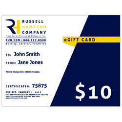 Rotary Russell-Hampton ELECTRONIC Gift Card