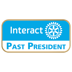 Rotary Interact Color Cloisonne Past President Lapel Pin