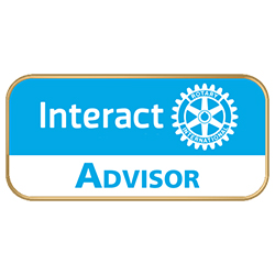 Rotary Interact Color Cloisonne Advisor Lapel Pin