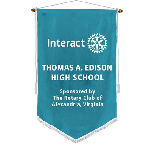 Rotary 3' x 5' Custom Flock Interact Banner