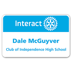 Rotary Custom Interact Credit Card Badge