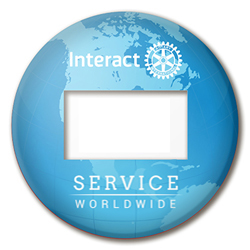 Rotary Interact Reusable Window Badge