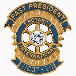 Rotary Past President Pins w/ 2009-10