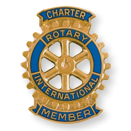 Rotary Charter Member Pin - Bar Style KG