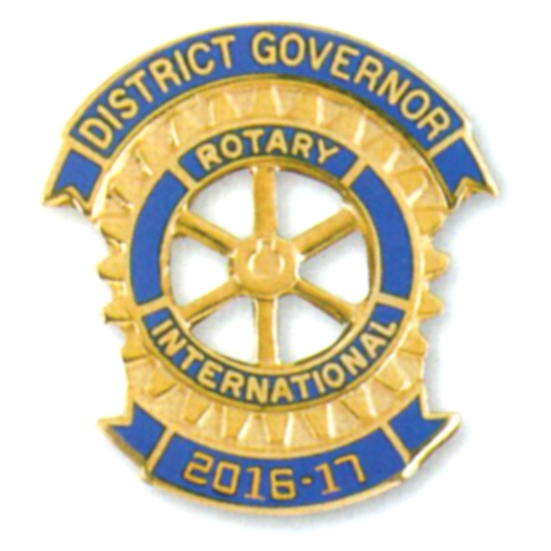 Rotary District Governor Pin - GF- W/2016-17