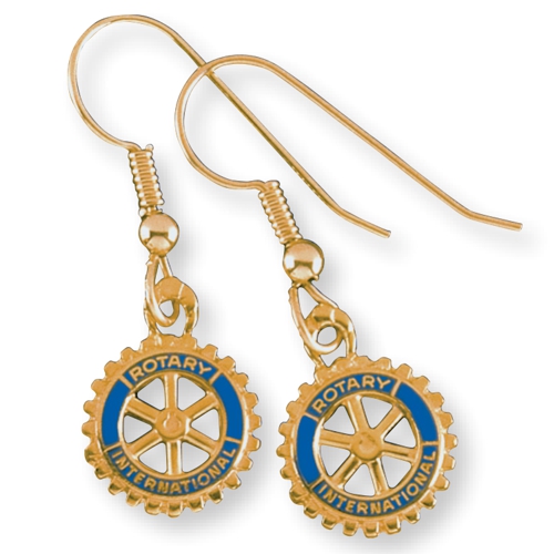 Rotary Rotary Logo Earrings GF Rotary Club Supplies Russell