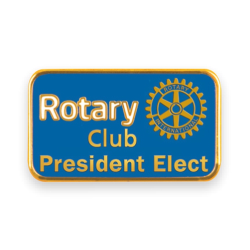 Rotary Blue Masterbrand President Elect Pin W/ Magnet