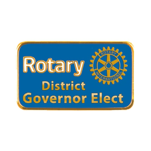 Rotary Blue Masterbrand District Governor Elect Pin