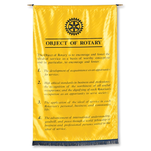 Rotary Gold Object of Rotary Banner