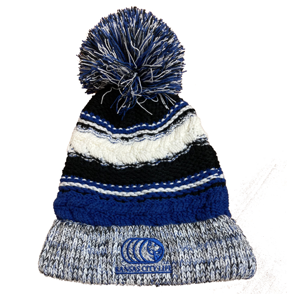 Rotary Sport-Tek Pom Pom Team Beanie