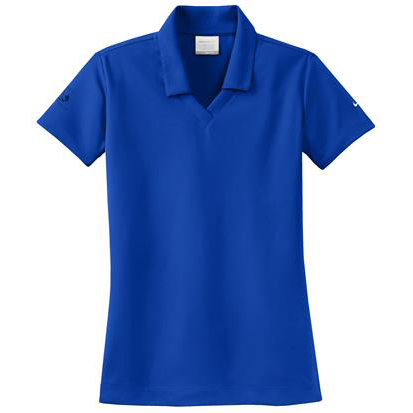 Ladies' Royal Blue Nike Dri Fit Micro Pique Sport Shirt
