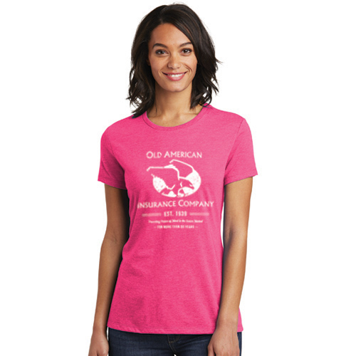 District Tri Tee:  Fuchsia Frost