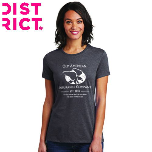 District Tri Tee: Heathered Charcoal