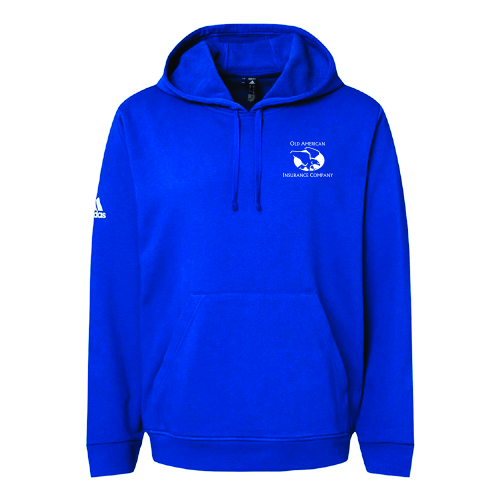 Adidas Fleece Hooded Sweatshirt - Collegiate Royal