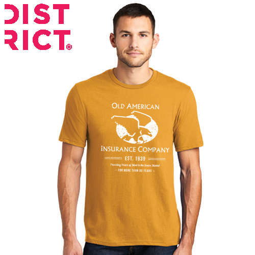 District Tri Tee: Gold