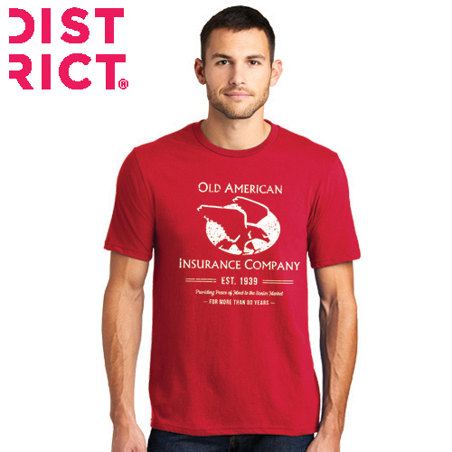 District Tri Tee:  Red