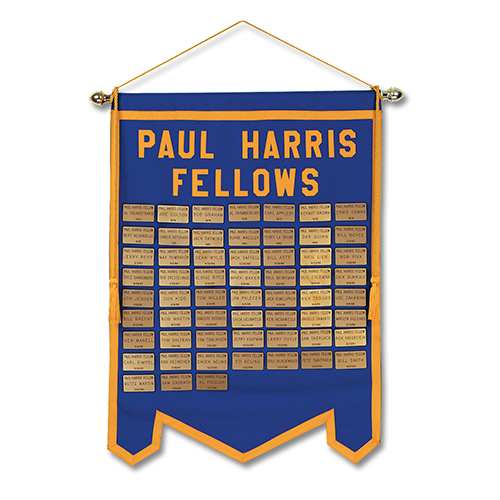 Rotary Paul Harris Fellows 2-1/2' x 3-1/2' Felt Banner