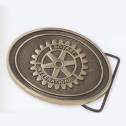 Rotary Bronze Belt Buckle/Rotary Logo