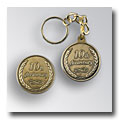 Rotary Coin Key Tags - 10th Anniversary