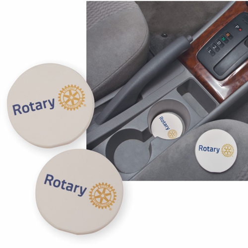 Rotary Car Coasters 2 Pack Rotary Club Supplies Russell Hampton