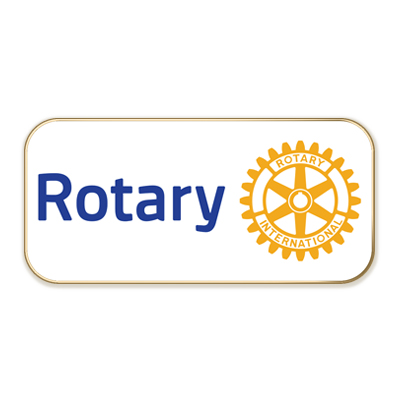 Rotary White Rotary Masterbrand Lapel Pin