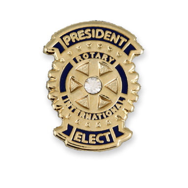 Rotary President Elect Magnetic Lapel Pin