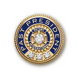 Rotary Past President Pins Round & Ribbon Style