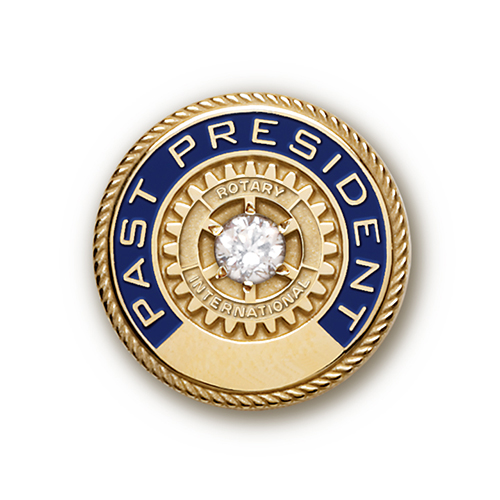 Rotary Hampton Style Past President Lapel Pin Gold Filled