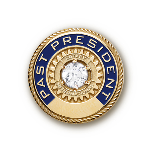 Rotary Hampton Style - Past President Lapel Pin Gold Filled