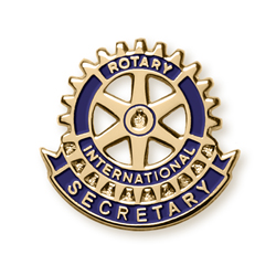 Rotary Club Secretary Lapel Pin