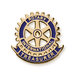Rotary Club Treasurer Lapel Pin