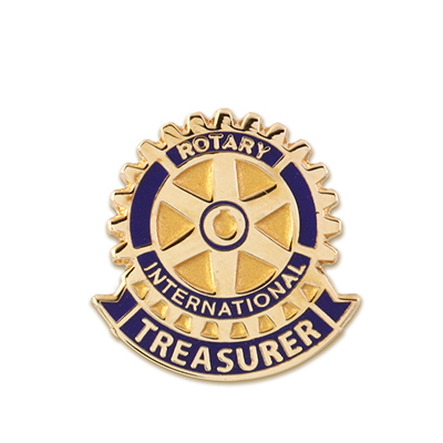 Rotary Club Treasurer Magnetic Lapel Pin