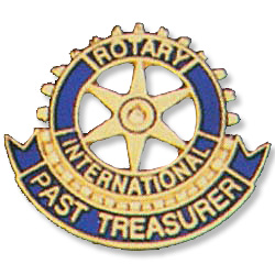 Rotary Past Treasurer Lapel Pin