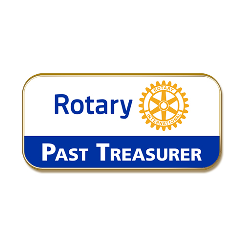 Rotary Past Treasurer Masterbrand Magnetic Lapel Pin