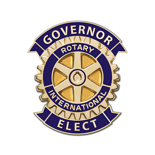 Rotary Governor Elect Ribbon Magnetic Lapel Pin