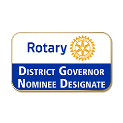 Rotary District Governor Nominee Designate MB Lapel Pin
