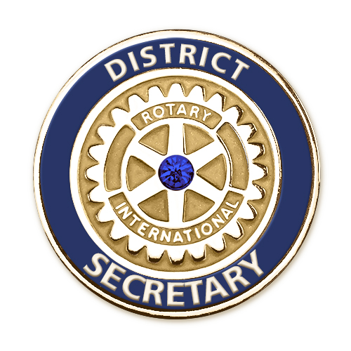 Rotary District Secretary MOE Lapel Pin