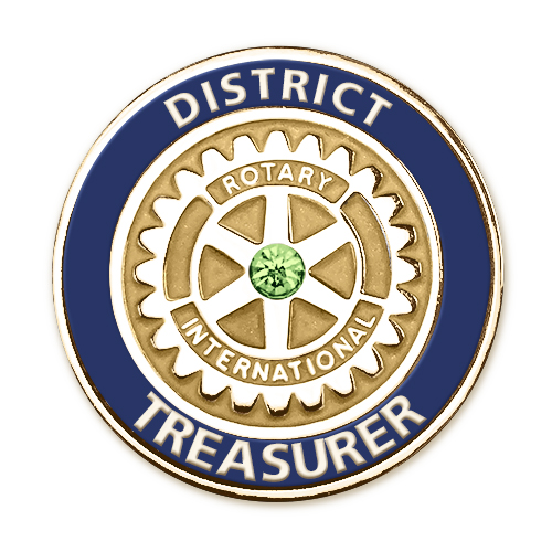 Rotary District Treasurer  MOE Lapel Pin