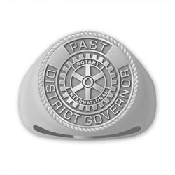 Rotary Past District Governor Ring - Silver Alloy