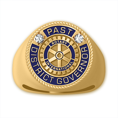 Rotary Past District Governor Ring - 10K Gold