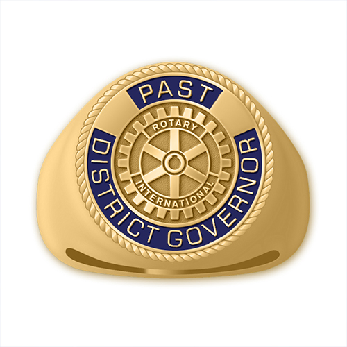Rotary Past District Governor Ring - 10K Gold