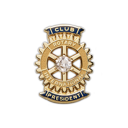 Club President Pins Ribbon Style