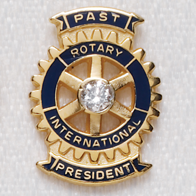 Rotary Traditional Past President Lapel Pin 10k Gold