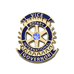 Rotary Vice Governor Gold Plated Lapel Pin
