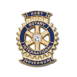 Rotary Past District Governor Lapel Pin - Gold Filled