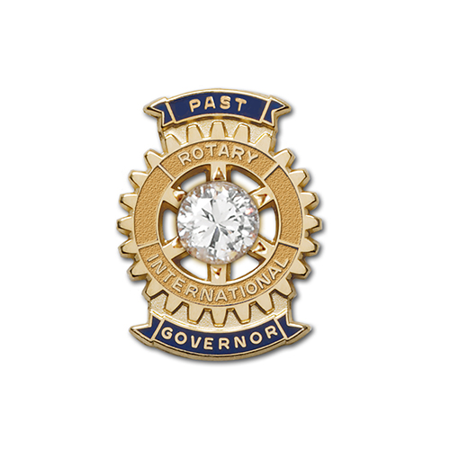 Rotary Ribbon Style Past Governor Lapel Pin 10K Gold
