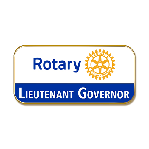Rotary Lieutenant Governor Gold Plated Lapel Pin
