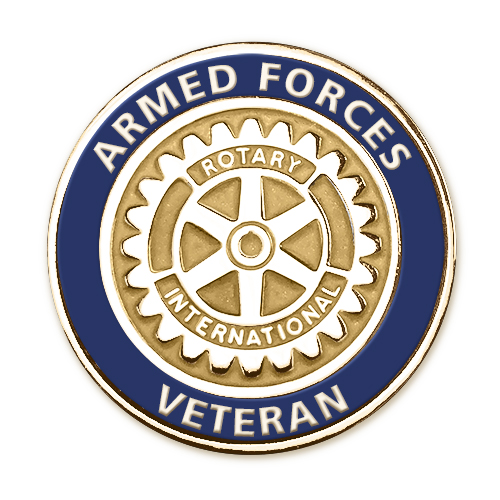 Rotary Armed Forces MOE Lapel Pin