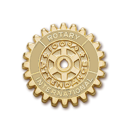 Rotary 100% Attendance Pierced Disc